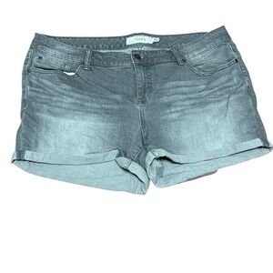 Torrid Washed Gray Denim Shorts